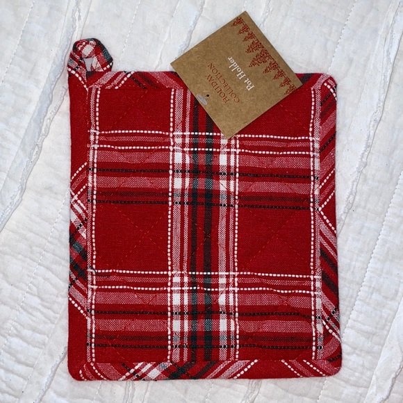 NEW Farmhouse Style Oven Mitt And Pot Holder Set - Picture 2 of 11